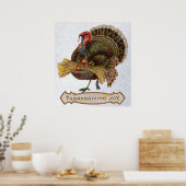  turkse Thanksgiving vreugde poster (Keuken)