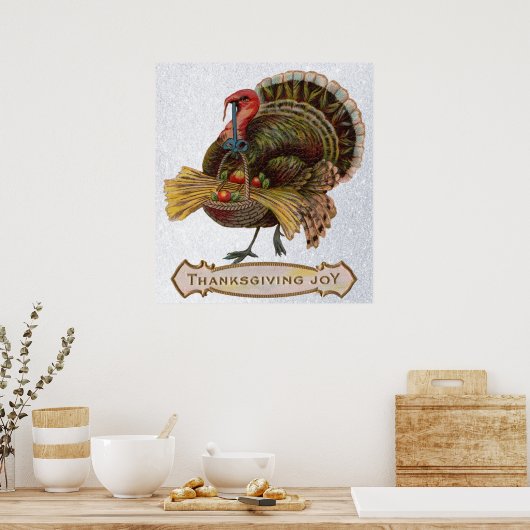 turkse Thanksgiving vreugde poster (Keuken)