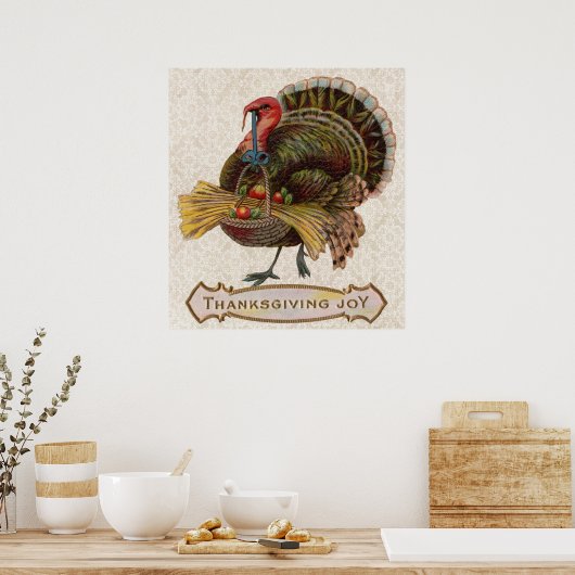  turkse Thanksgiving vreugde poster (Keuken)