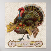 turkse Thanksgiving vreugde poster (Voorkant)