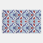 Turkse ticker uit rechthoek rechthoekige sticker (Voorkant)