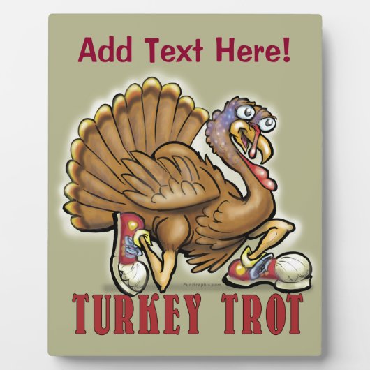 Turkse trot fotoplaat (Voorkant)