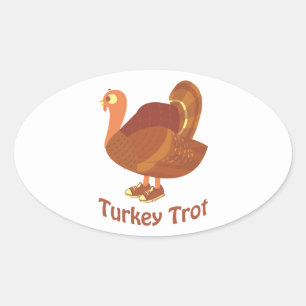 Turkse trot ovale sticker
