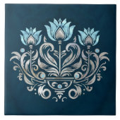 Turkse tulp Ottomaans geïnspireerd Tegeltje (Voorkant)