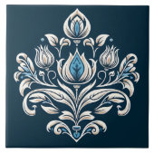 Turkse tulp Ottomaans geïnspireerd Tegeltje (Voorkant)