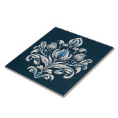 Turkse tulp Ottomaans geïnspireerd Tegeltje (Zijkant)