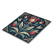 Turkse tulp Ottomaans geïnspireerd Tegeltje (Zijkant)