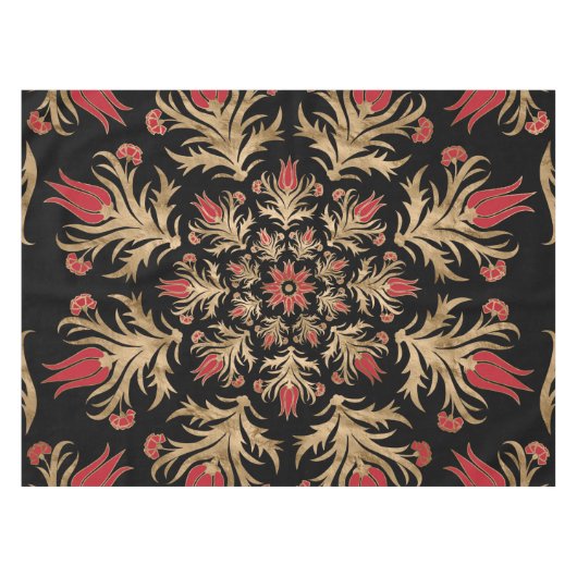 Turkse tulp - Ottomaanse tegel Tafelkleed (Voorkant (Horizontaal))