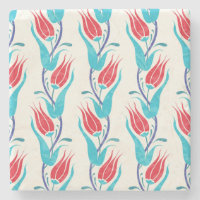 Turkse tulpen: traditioneel naadloos motief.