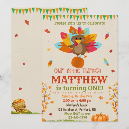 Turkse uitnodiging Turkse uitnodiging (Voorkant / Achterkant)