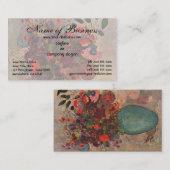 Turkse vaas door Odilon Redon Visitekaartje (Voorkant / Achterkant)