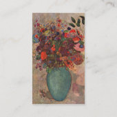 Turkse vaas door Odilon Redon Visitekaartje (Achterkant)