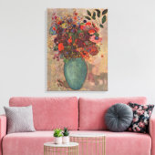 Turkse Vase door Odilon Redon,  bloemen Kunst Canvas Afdruk (Insitu (Woonkamer))