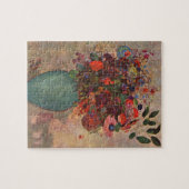 Turkse Vase door Odilon Redon,  bloemen Kunst Legpuzzel (Horizontaal)