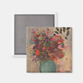 Turkse Vase door Odilon Redon,  bloemen Kunst Magneet (Voorkant / Achterkant)