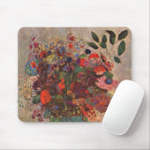 Turkse Vase door Odilon Redon, bloemen Kunst Muismat (Met muis)