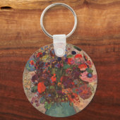 Turkse Vase door Odilon Redon,  bloemen Kunst Sleutelhanger (Voorkant)