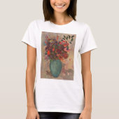 Turkse Vase door Odilon Redon,  bloemen Kunst T-shirt (Voorkant)