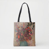 Turkse Vase door Odilon Redon, bloemen Kunst Tote Bag (Voorkant)