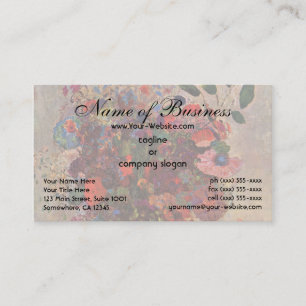 Turkse Vase door Odilon Redon Visitekaartje