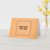 Turkse verjaardagskaart in zwarte letters kaart (Gele Bloem)