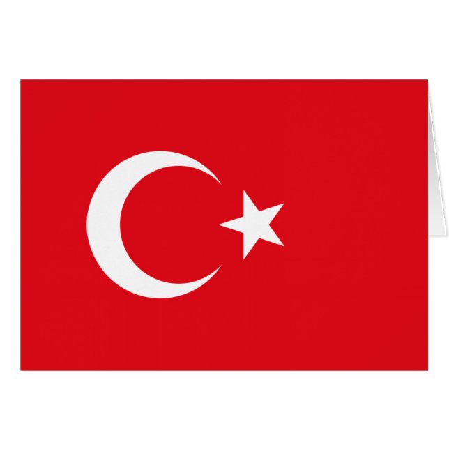Turkse vlag (Voorkant Horizontaal)