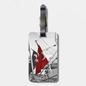 Turkse vlag - Al Sancak Bagagelabel (Achterkant verticaal)