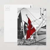 Turkse vlag - Al Sancak Briefkaart (Voorkant / Achterkant)