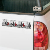 Turkse vlag - Al Sancak Bumpersticker (Op Truck)