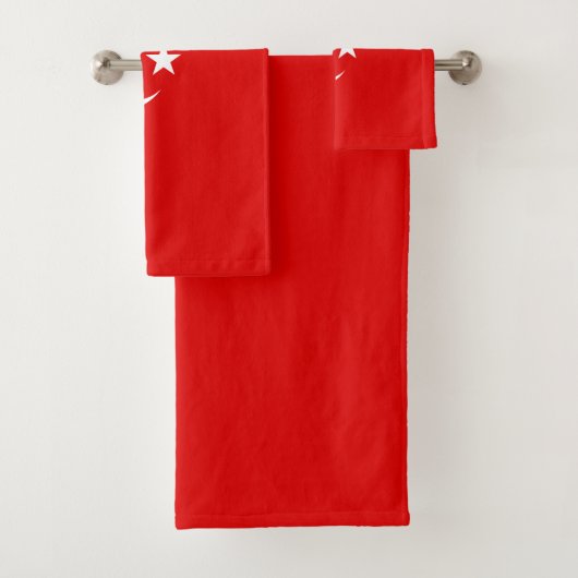 Turkse vlag bad handdoek (Insitu)