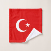 Turkse vlag bad handdoek (Wasdoekje)