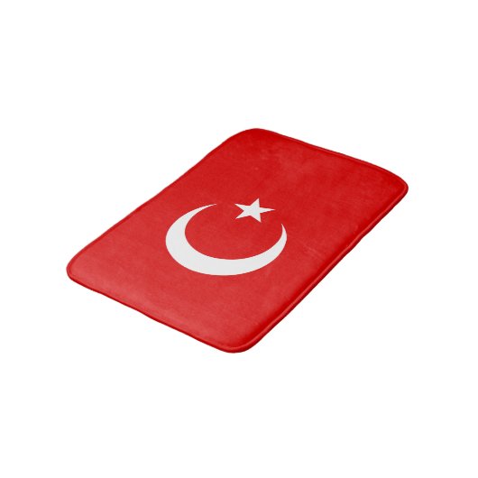 Turkse vlag badmat (Gekanteld)
