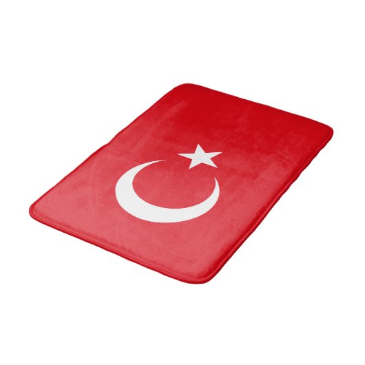Turkse vlag badmat (Gekanteld)