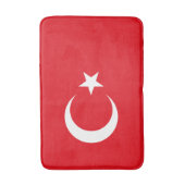 Turkse vlag badmat (Voorkant Verticaal)