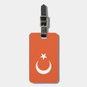 Turkse vlag bagagelabel (Voorkant verticaal)