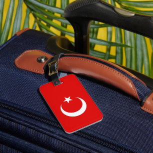 Turkse vlag bagagelabel