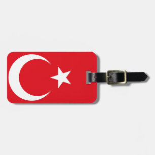 Turkse vlag bagagelabel