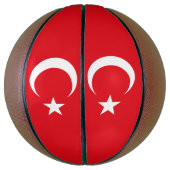 Turkse vlag basketbal (Verticaal)