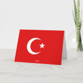 Turkse vlag bedankkaart (Achterkant)