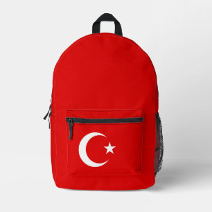 Turkse vlag bedrukte rugzak