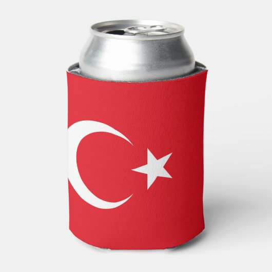 Turkse vlag blikjeskoeler (Blikje Voorkant)