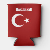 Turkse vlag blikjeskoeler (Voorkant)