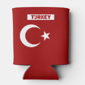 Turkse vlag blikjeskoeler (Achterkant)
