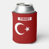 Turkse vlag blikjeskoeler (Blikje Achterkant)
