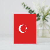 Turkse vlag briefkaart (Staand voorkant)