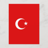 Turkse vlag briefkaart (Voorkant)