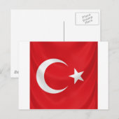 turkse vlag briefkaart (Voorkant / Achterkant)