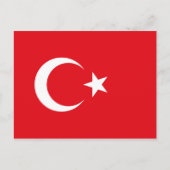 Turkse vlag briefkaart (Voorkant)