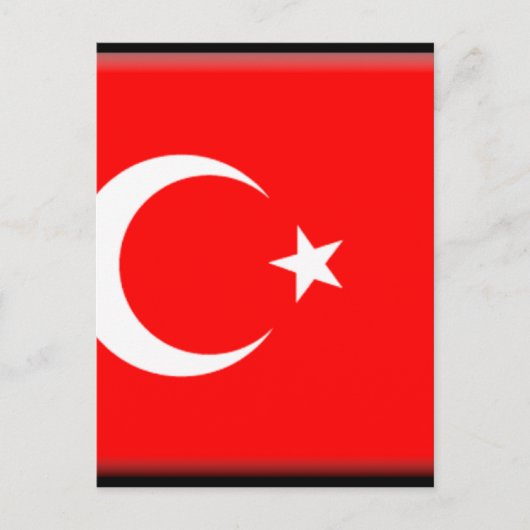 Turkse vlag briefkaart (Voorkant)
