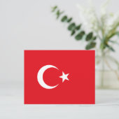 Turkse vlag briefkaart (Staand voorkant)